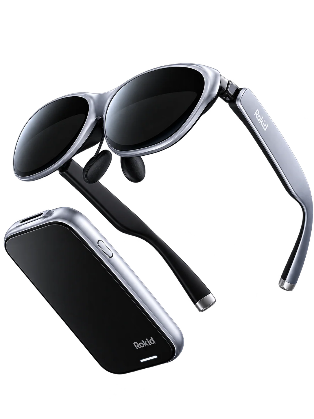 Rokid AR Max 2 Glasses (No 3DoF), AR Spatial, 300" 120Hz Ultra-HD Steam Deck, ROG, Mac, PC, Android & iOS Wearable