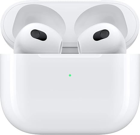 Apple AirPods (3rd Generation) Wireless Earbuds with MagSafe Charging Case. Spatial Audio, Sweat and Water Resistant
