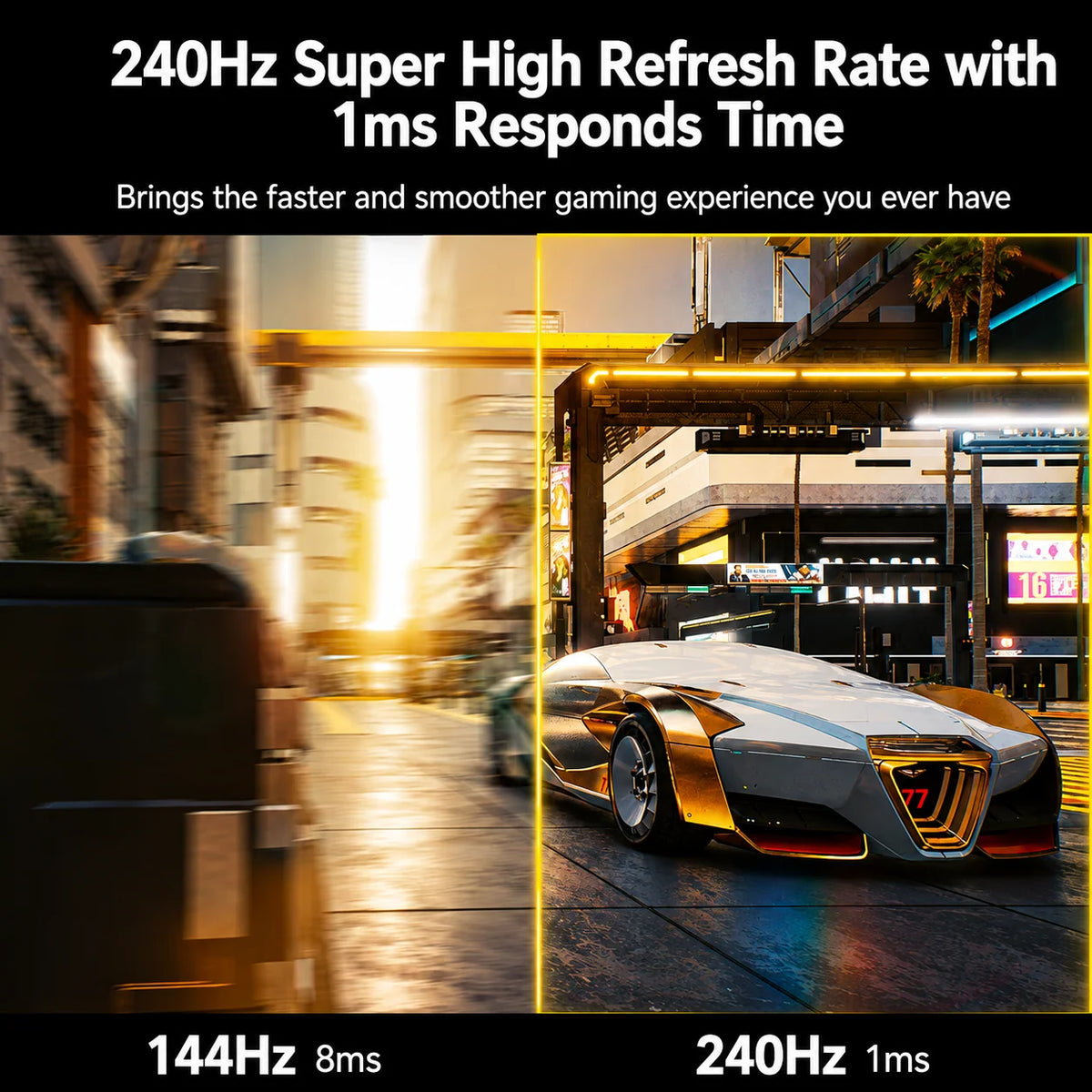 32 Inches Curved Gaming Monitor – 240Hz FHD 1ms