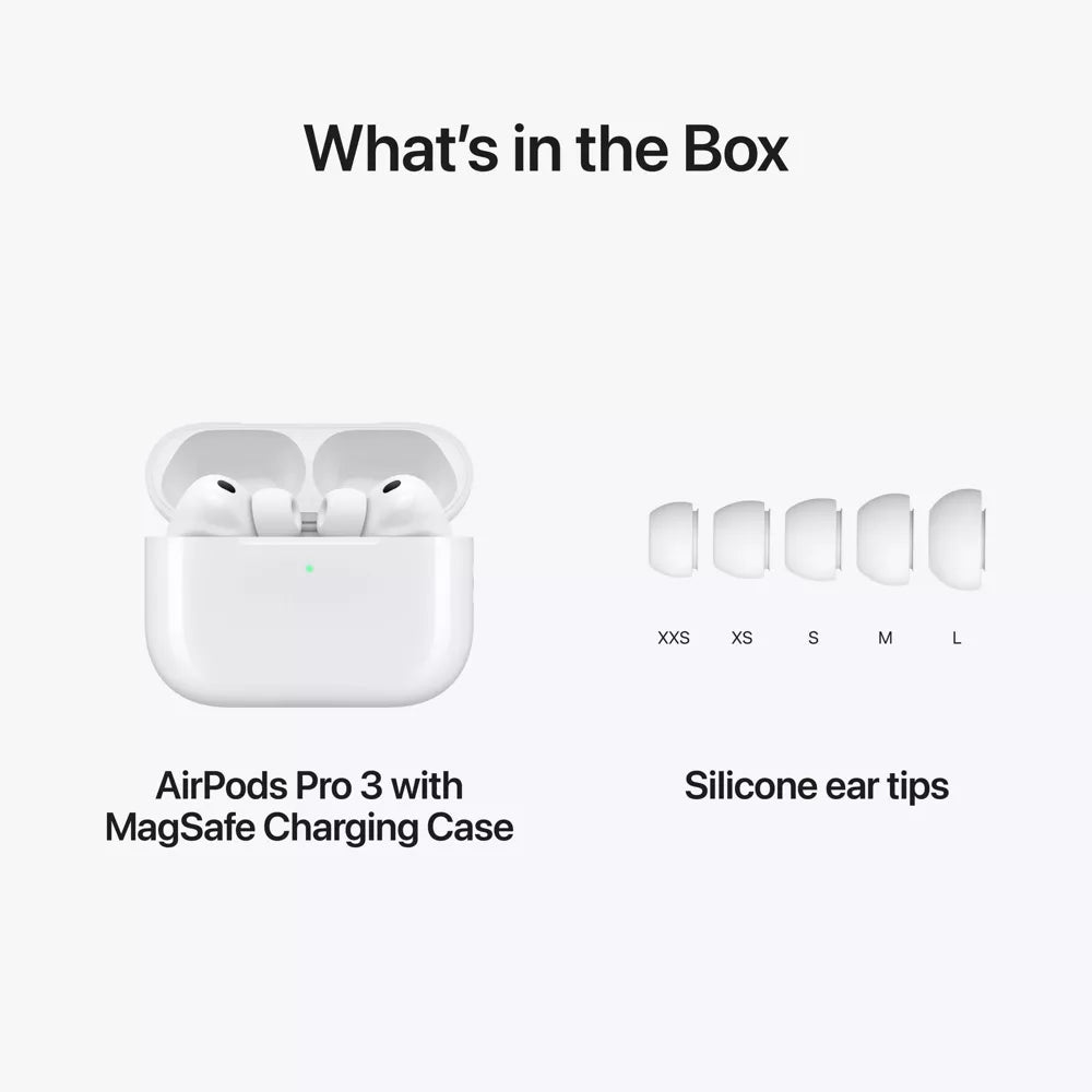 Apple AirPods Pro 3 Wireless Earbuds with Active Noise Cancellation