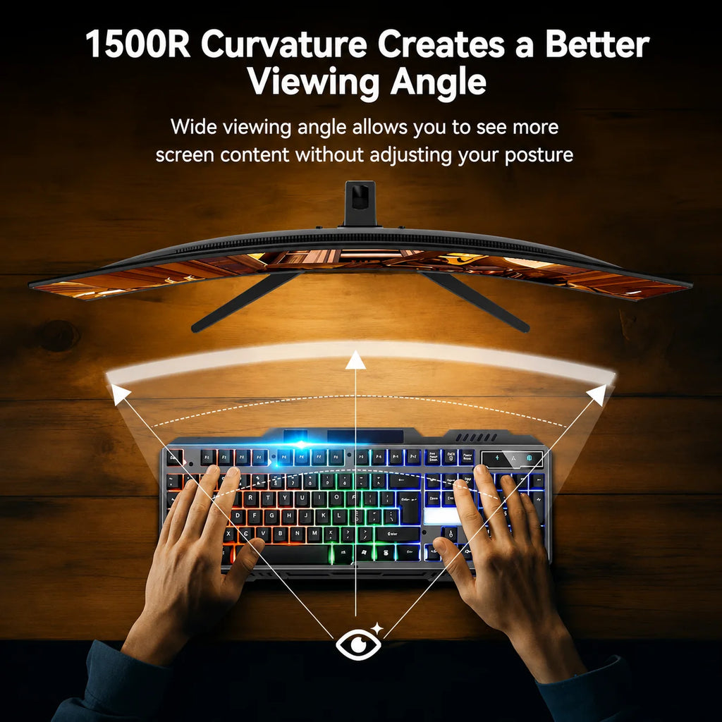 32 Inches Curved Gaming Monitor – 240Hz FHD 1ms