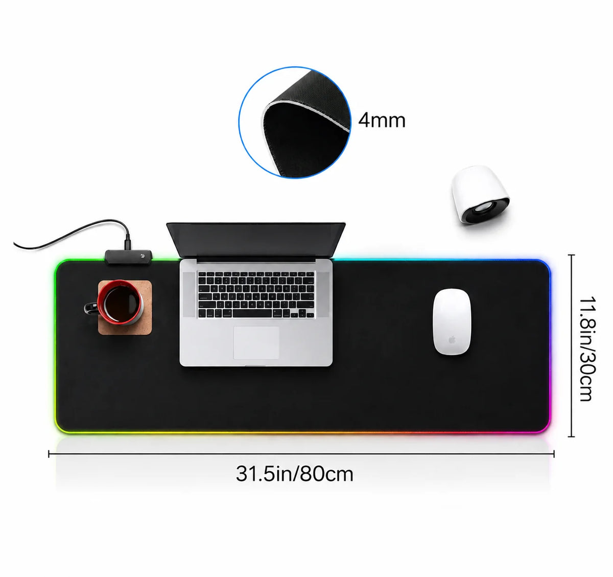 XXL RGB Gaming Mouse Pad – Extended 900×400mm Desk Mat